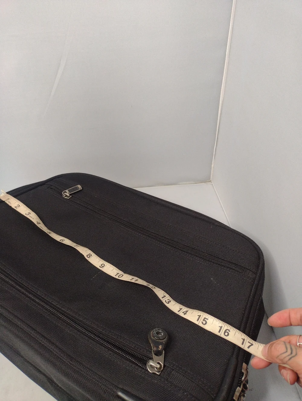 Eddie Bauer Bag Laptop Briefcase Carry on Case Canvas Black